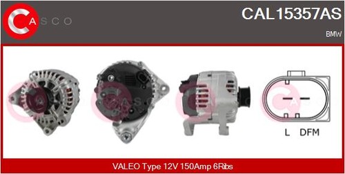 Cal15357as casco alternator - cal15357as,