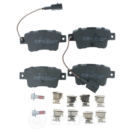 Rear disc brake pad - rear, set
