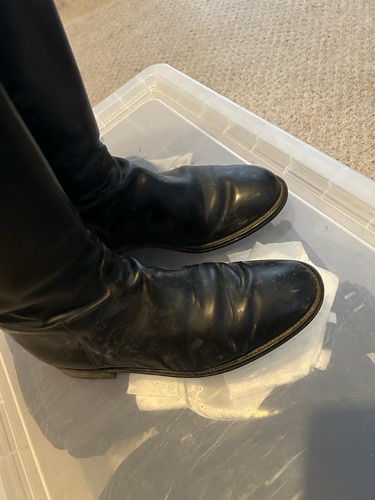 Leather riding boots size - riding,