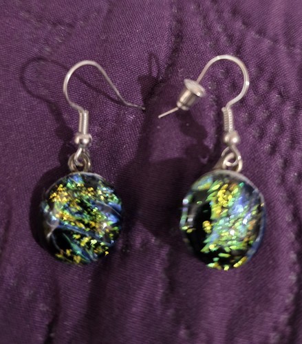 Pair handmade dichroic - pair, of