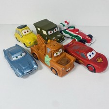 Disney Store Cars 2 Bath Toys Set Luigi Sarge Finn McMissile Lightning McQueen
