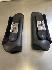 Eskadron Extra Large Black Front Tendon /Brush / Tendon Boots #HB71