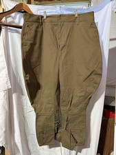 VTG WW1 American US Army Military Cotton Breeches Pants Trousers 38x23 NAMED