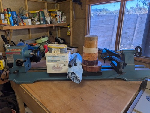 Axminster wood lathe - lathe, with