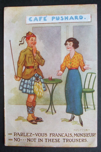 Ww1 jester comic scot soldier - comic,