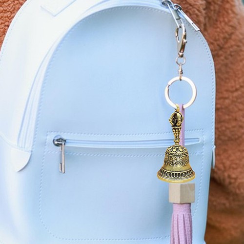 Small brass bell hanging - small,