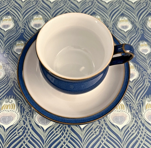 Denby imperial blue tea - tea, cup