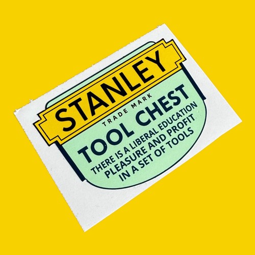 Stanley tool chest sticker - tool,