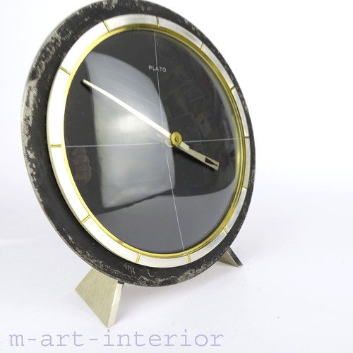 Vintage plato table clock - plato, mid
