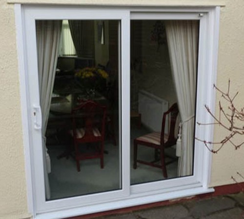 Upvc patio doors - white,