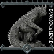 DARK SCALE LIZARD - Miniature