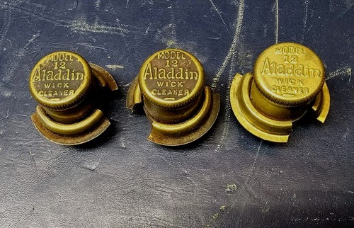 Lot vintage brass aladdin - of,