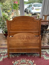 Vintage Single Bed With Sprung  Base