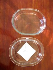 HOSTESS heated trolley Oval dish or lid Pyrex glass  Slight damage: see pictures