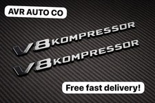 2 x Black Letters V8
