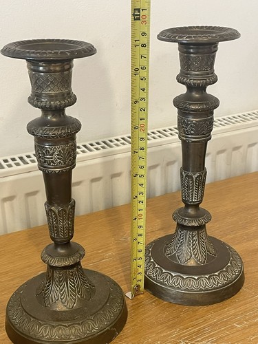 Solid brass vintage candle - vintage,