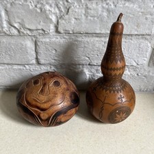 2 x Vintage Decorative Folk