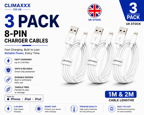 Iphone charger cable - charger, pack)