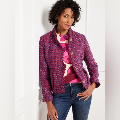 Talbots tweed blazer jacket - talbots,