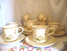 Marks And Spencer M&S HARVEST CUPS & SAUCERS  x 9 Perfect Unused condition