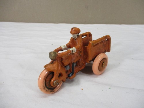 Vintage cast iron harley - cast,