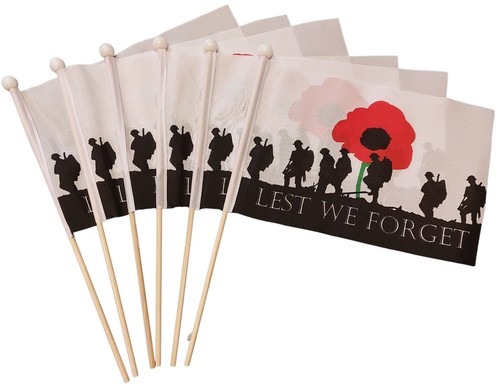 Lest forget hand flag 6 - lest,