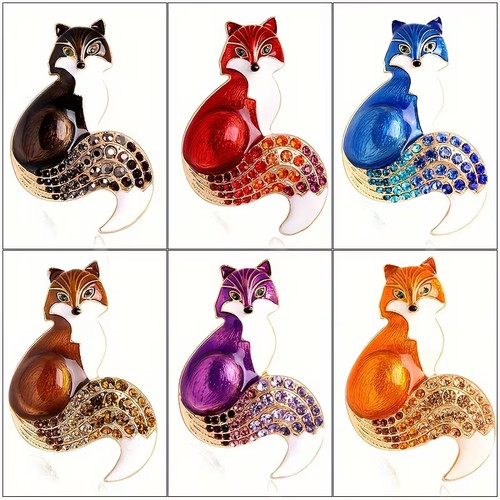 Fox brooch lapel pin various - pin,