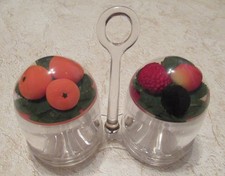 Jam marmalade pots with - jam,