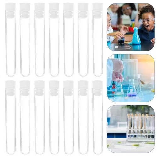 Plastic transparent test tubes - plastic,