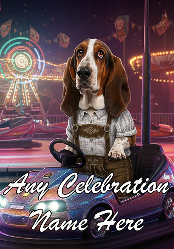Nai367 basset hound bumper car - nai367,