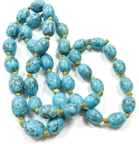 Stunning necklace marbled - necklace,