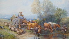 'The Market Cart' Antique