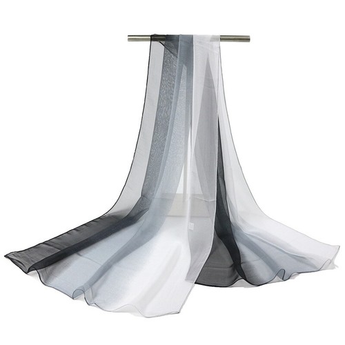 Long soft chiffon scarf - soft,
