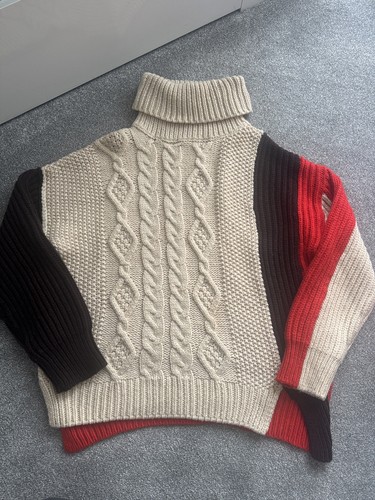 Zara colour block cable knit - colour,