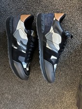VALENTINO Rockrunner Camo Men’s Trainers Black/Blue/Orange Size UK 8 EU 42