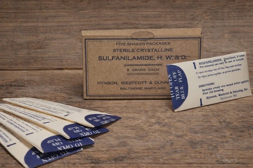 Ww2 sulfanilamide packet - sulfanilamide,