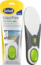 Scholl Liquiflex Every Day Memory Foam Insoles for Men/Women - Trim to Size