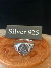 Silver Masonic Signet Ring