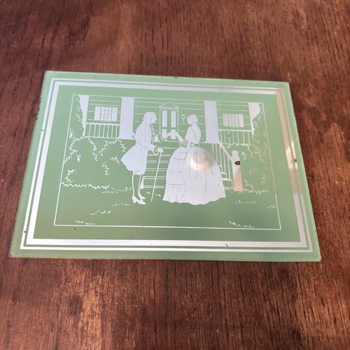 Vintage reverse painting - vintage,