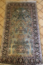 Hand Knotted Kashmir? Silk