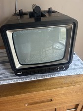 VINTAGE RCA PORTABLE TV WOOD