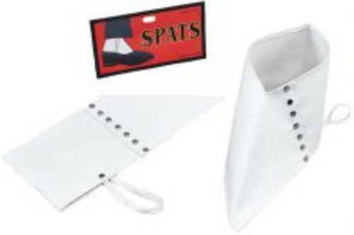 White gangster spats - white,
