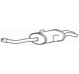 Quality rear exhaust silencer - quality,