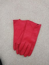 Ladies red leather gloves from - ladies,