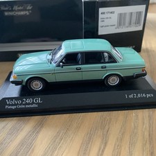 Minichamps Volvo 240 GL 1986 1/43. Light Green Metallic
