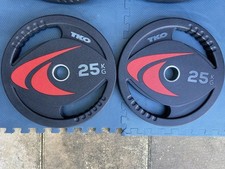 2 x 25KG TKO SIGNATURE URETHANE OLYMPIC WEIGHT PLATES
