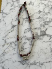 vintage old silver necklace pendant tribal jewellery rajasthan india