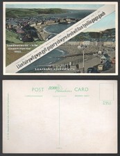 Aberystwyth Constitution Hill & Seafront Dennis Uncirculated Postcard
