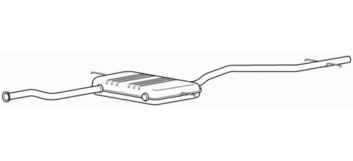 Quality rear exhaust silencer - exhaust,