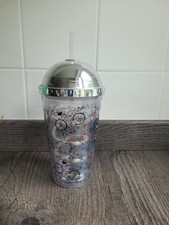 Reusable Cold Cup Tumbler With Domed Lid And Straw